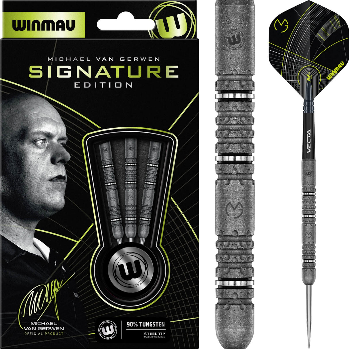 Winmau - MvG Signature Edition Darts - 90% Tungsten - 22g 23g 24g -