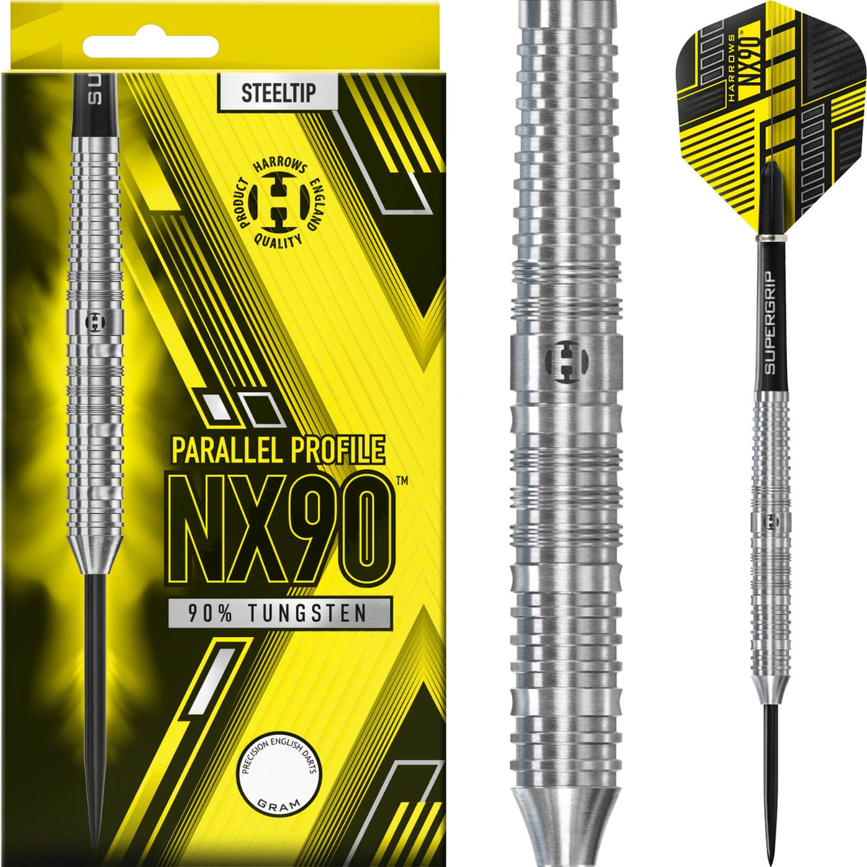 Harrows - NX90 Parallel Darts - 90% Tungsten - 22g 23g 24g 26g -