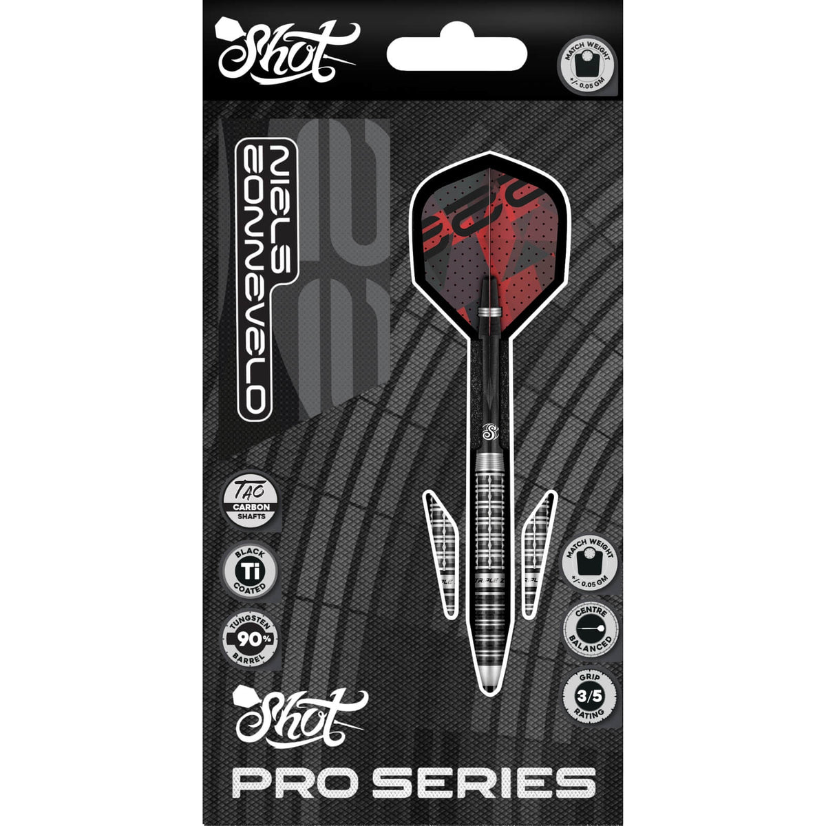 Shot - Niels Zonneveld 2.0 Darts - 90% Tungsten - 23g 24g -