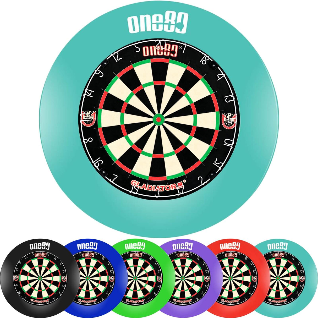 One80 - Gladiator 3+ Dartboard & Surround Bundle -