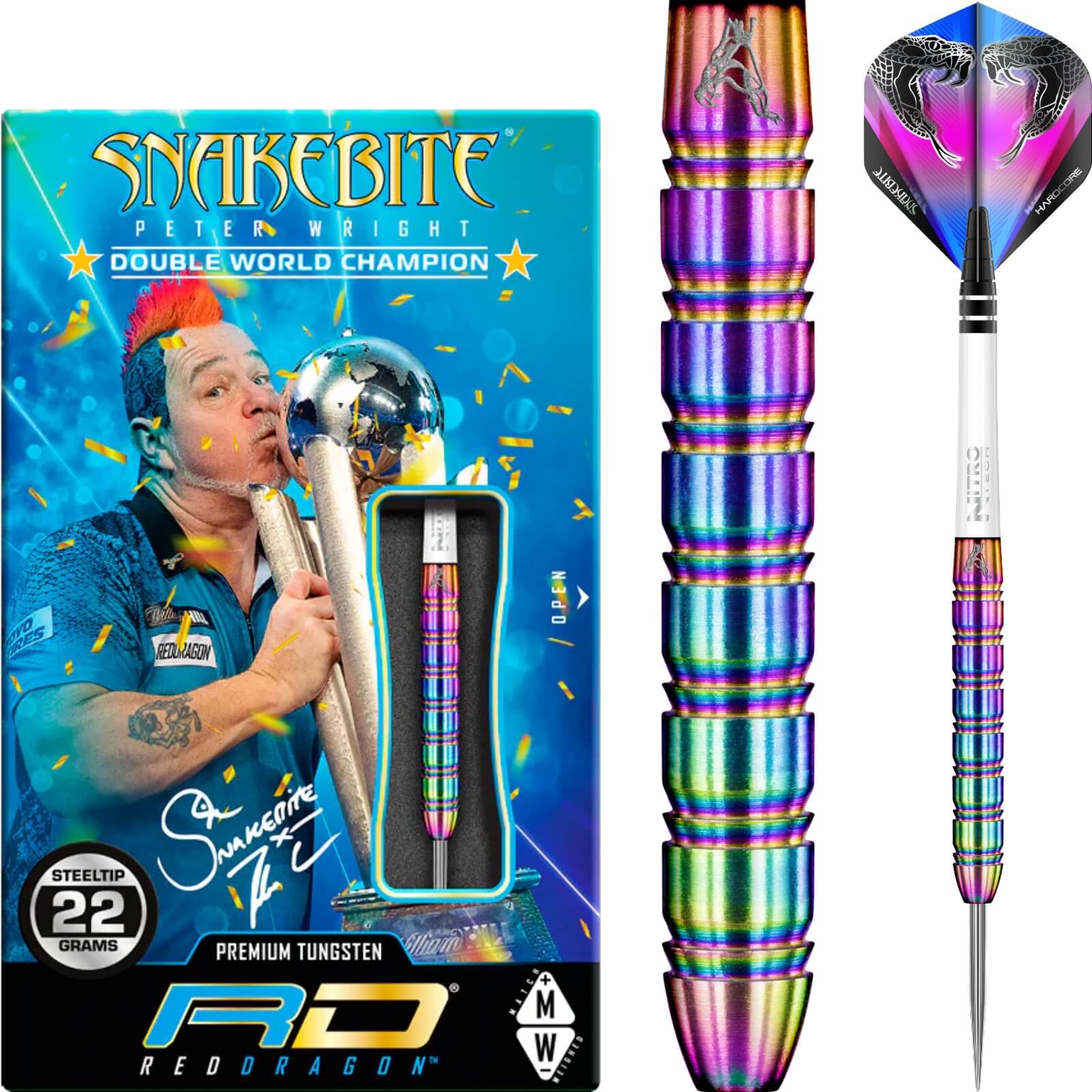 Red Dragon | Peter Wright Snakebite 1 Steel Tip Darts | Buy Online