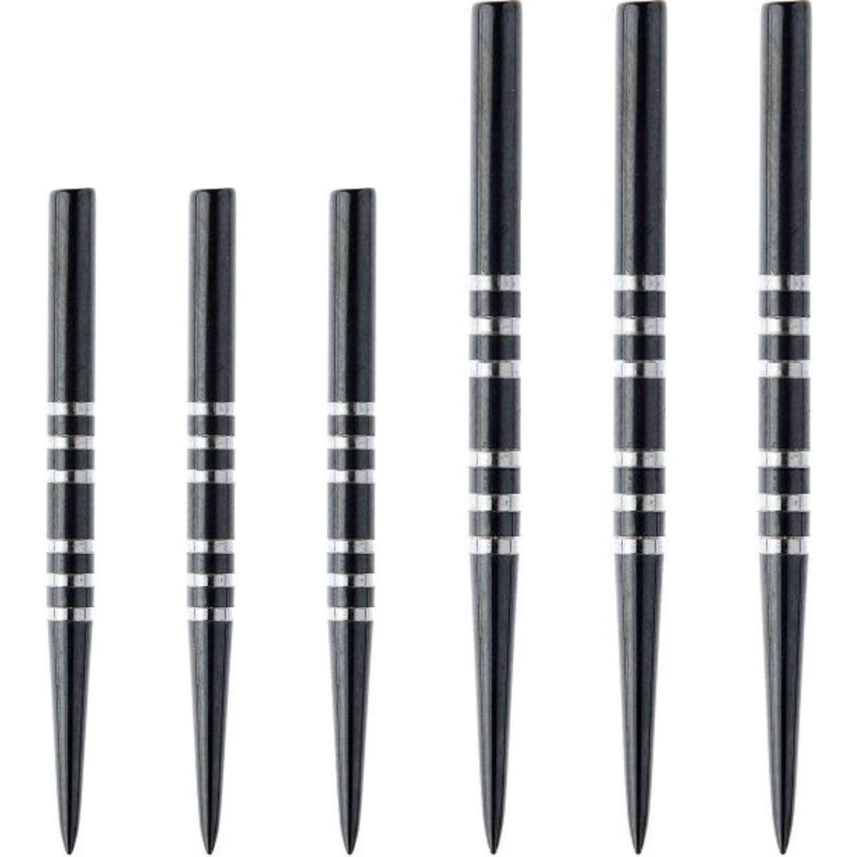Winmau - Black Re-Grooved Dart Points - 32mm 41mm -