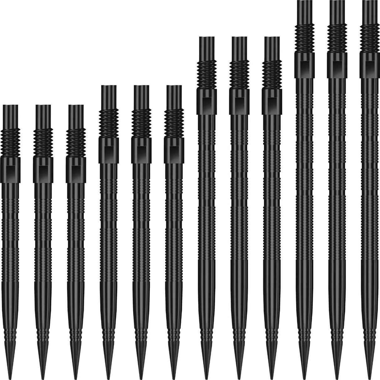 Harrows - Quick Point Micro Ridge Dart Points - 26mm 30mm 35mm 40mm - Black / 26mm