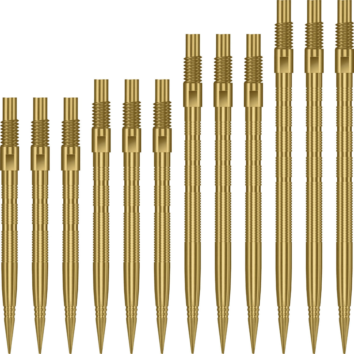 Harrows - Quick Point Micro Ridge Dart Points - 26mm 30mm 35mm 40mm - Gold / 26mm