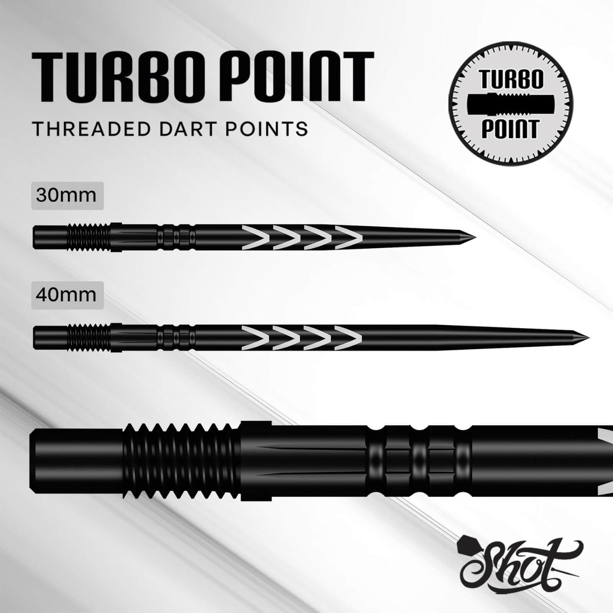 Shot - Michael Smith Turbo Dart Points - 30mm 40mm