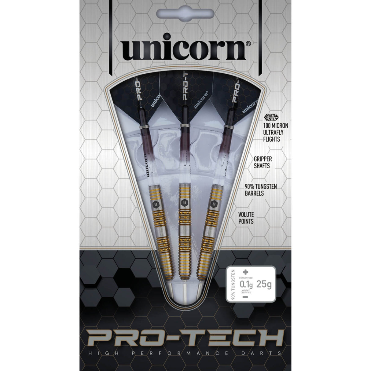 Unicorn - Pro-Tech Style 6 Darts - 90% Tungsten - 23g 25g 27g -