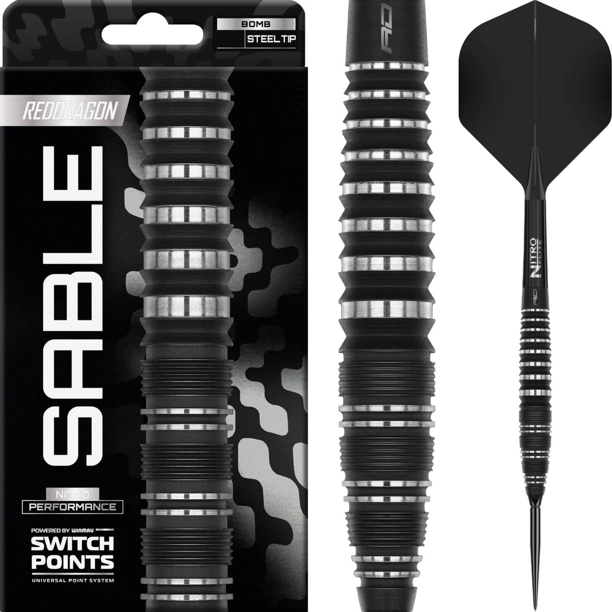 Red Dragon - Sable 03 Bomb Darts - Switch Point - 90% Tungsten - 22g 24g 26g