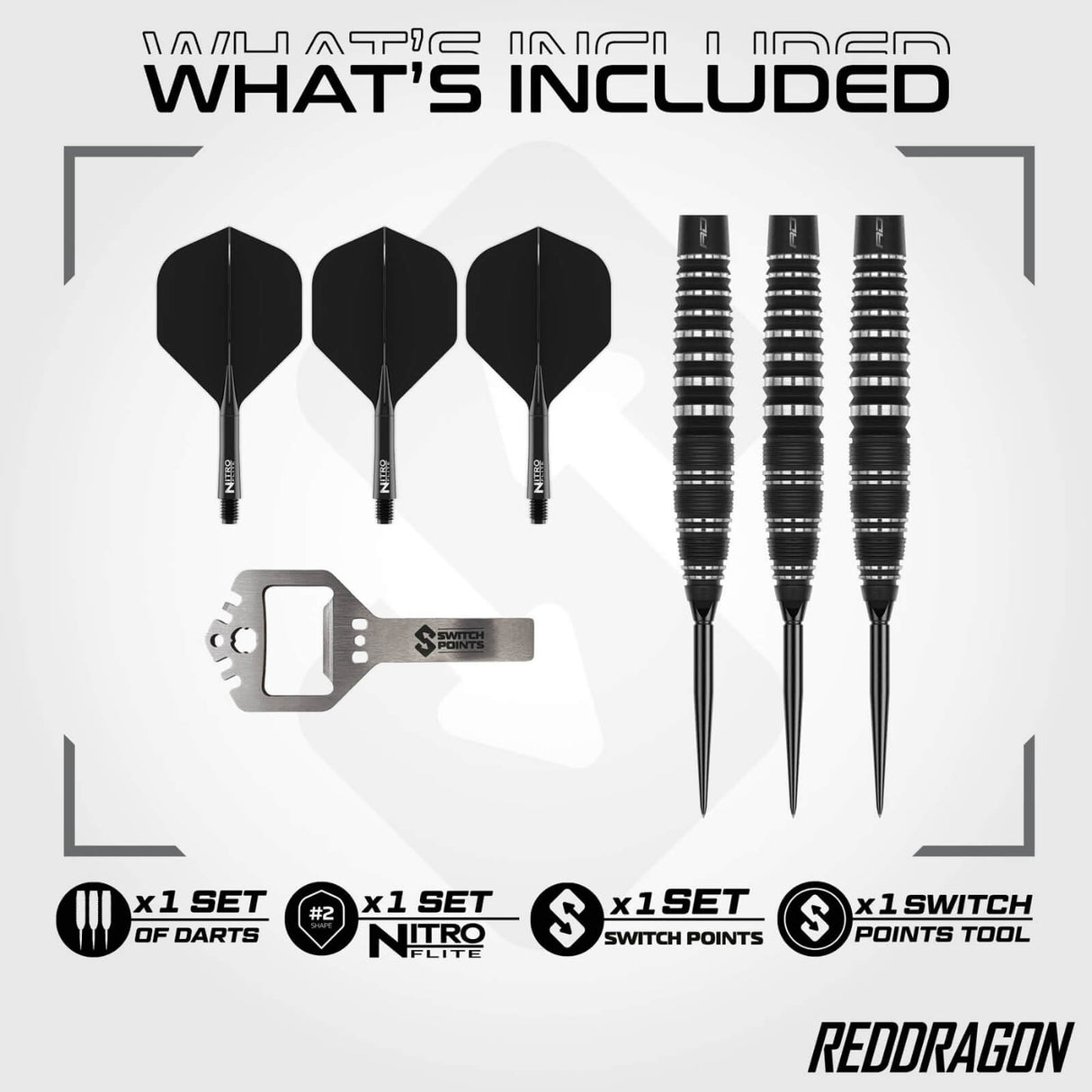 Red Dragon - Sable 03 Bomb Darts - Switch Point - 90% Tungsten - 22g 24g 26g