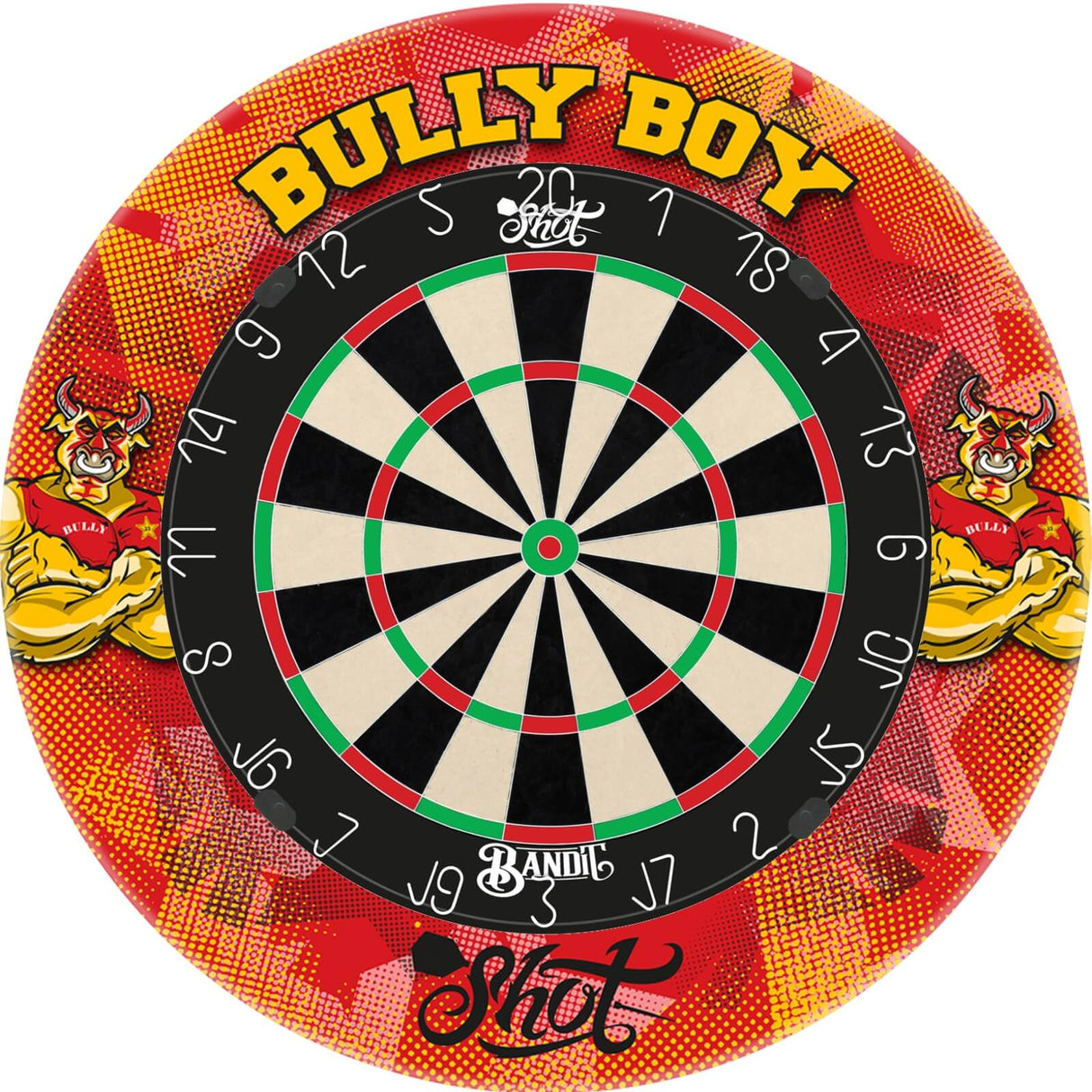 Shot - Bandit Gen 4 Dartboard & Surround Bundle - Michael Smith