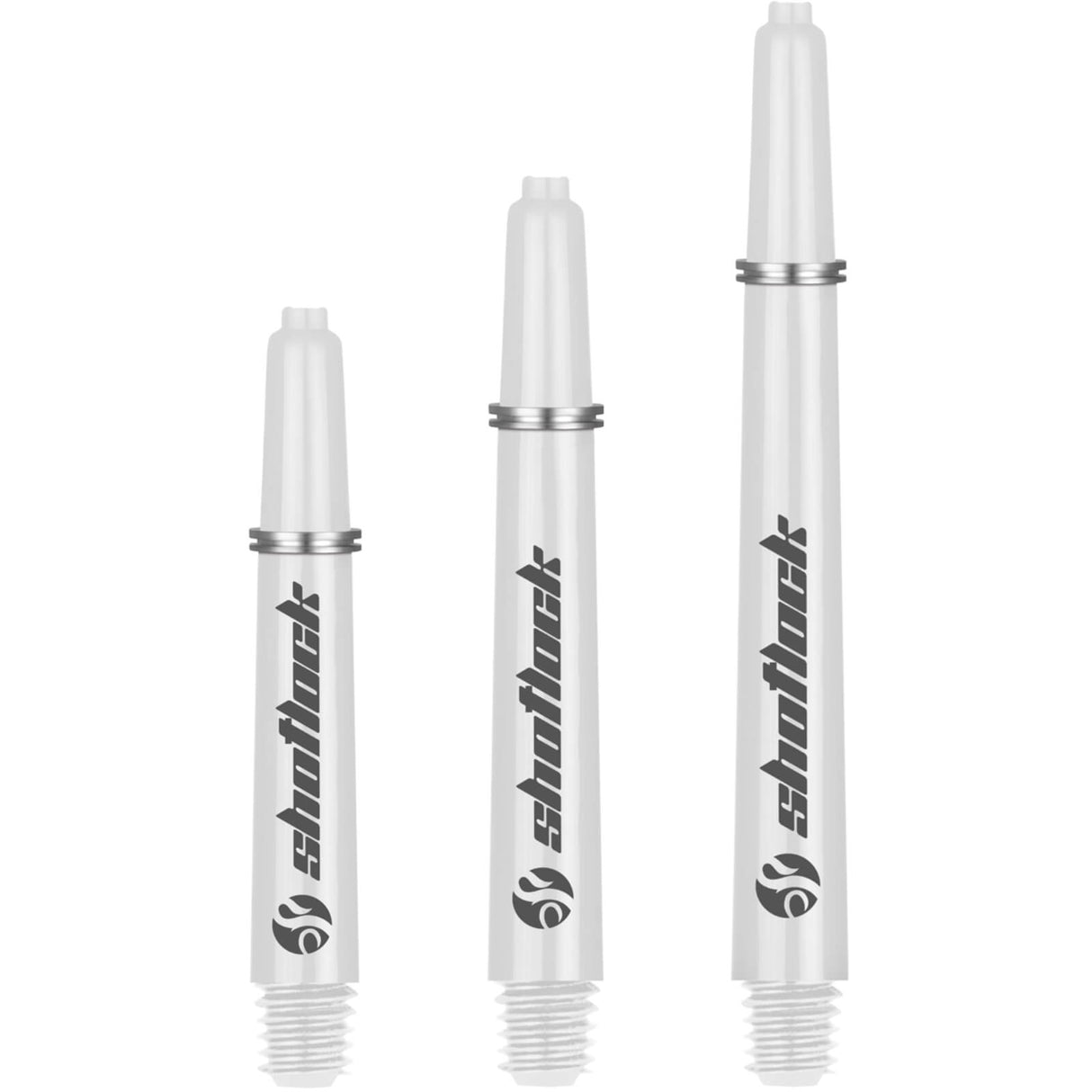 Shot - Shot Lock - Nylon Dart Shafts - Short (35mm) / White