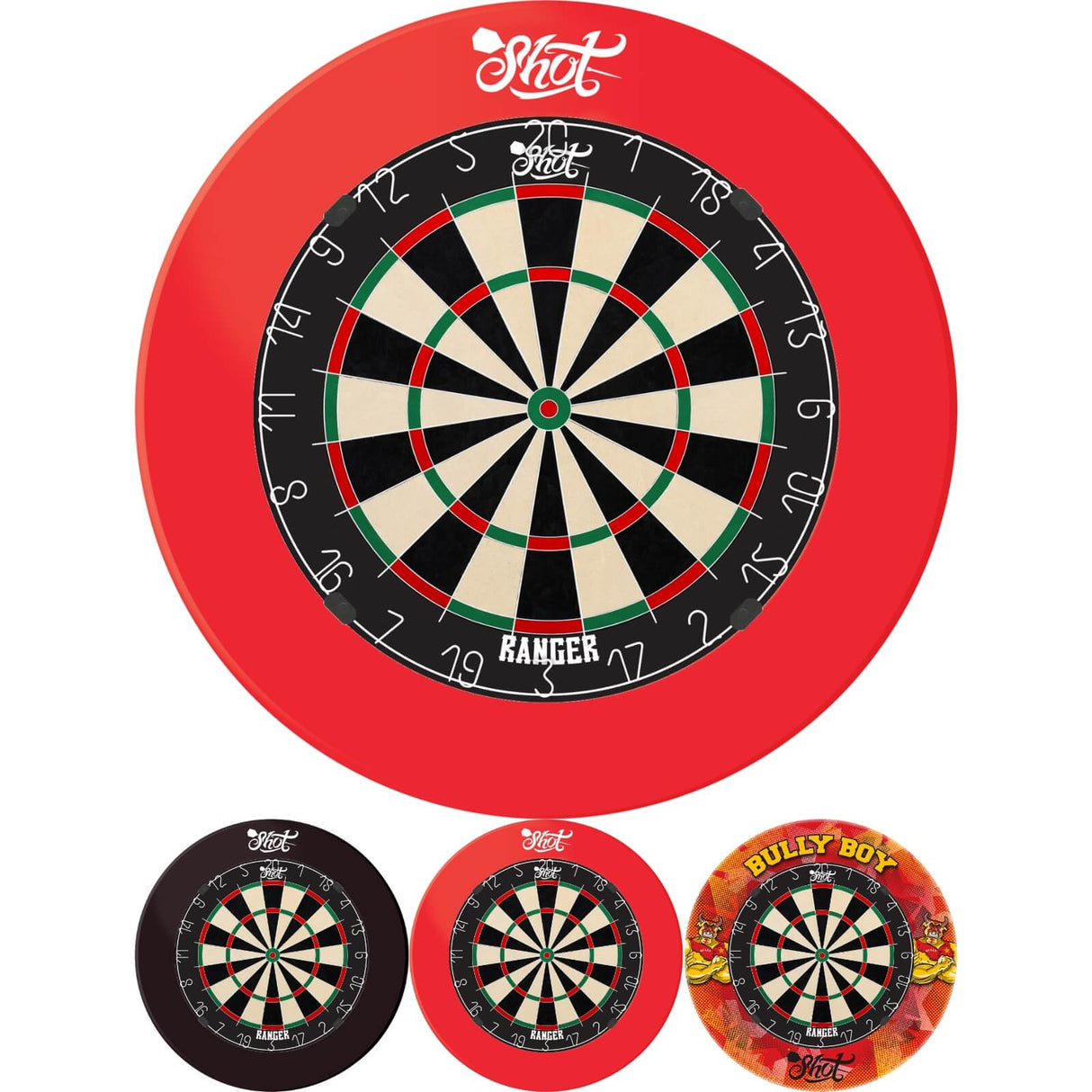 Shot - Ranger Dartboard & Surround Bundle -