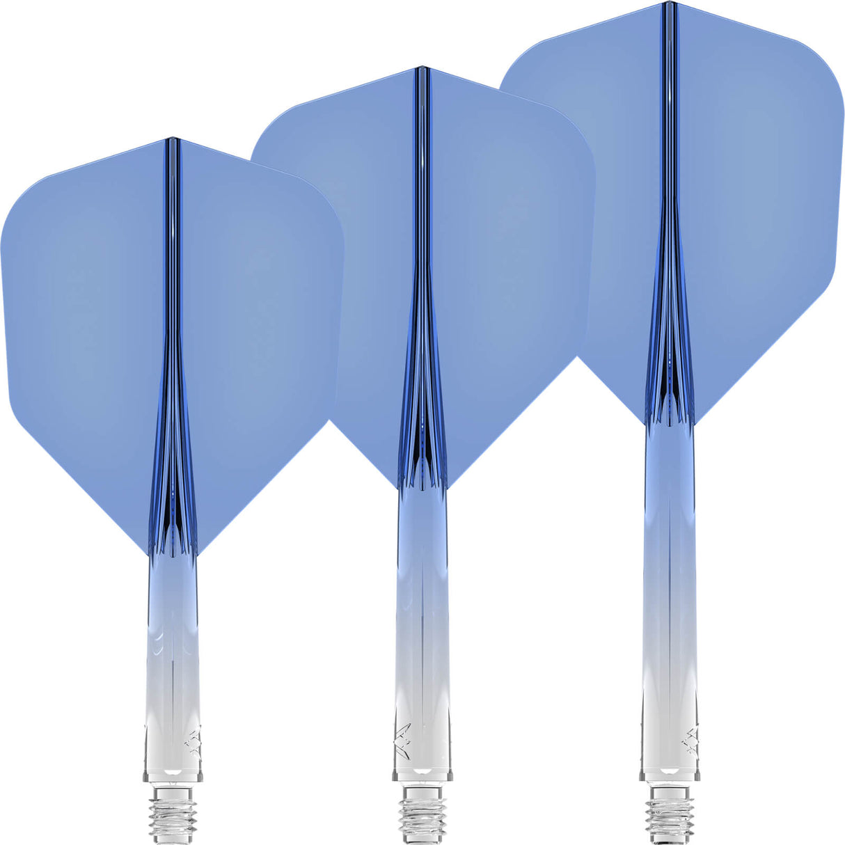Mission - Force 90 Gradient - Standard Dart Flights - Integrated Flight & Shaft System - Short / Blue