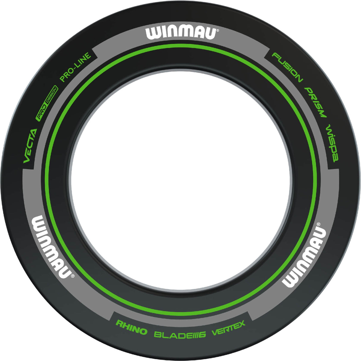 Winmau - Advance Dartboard Surround - Black & Green