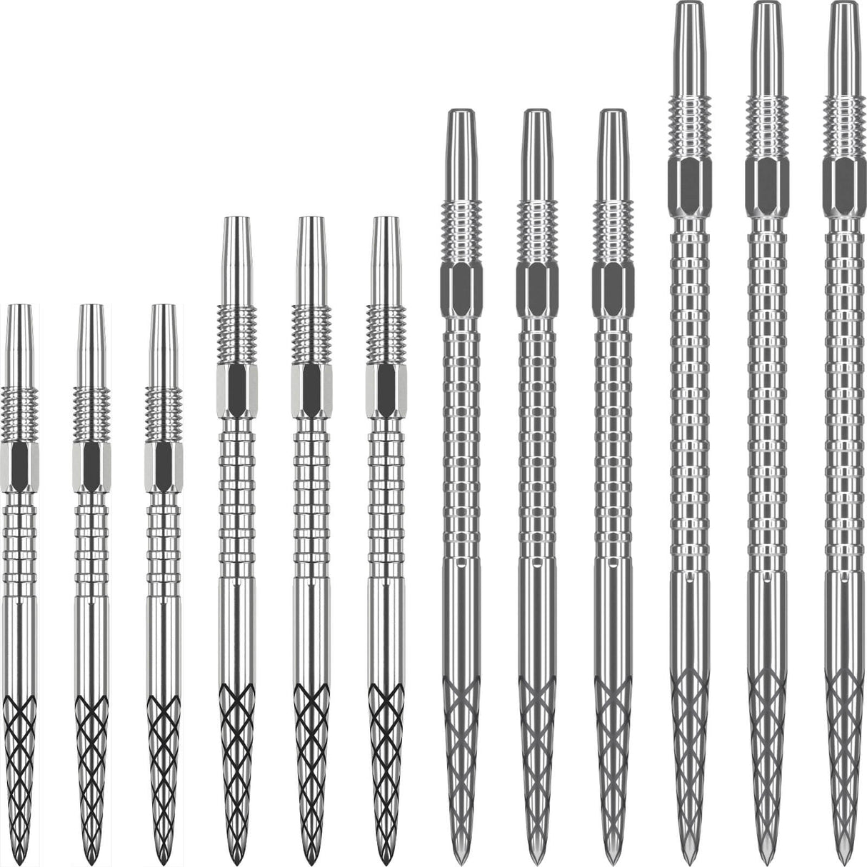 Target - Swiss DS Dart Points - 26mm 30mm 35mm 40mm - Silver / 26mm
