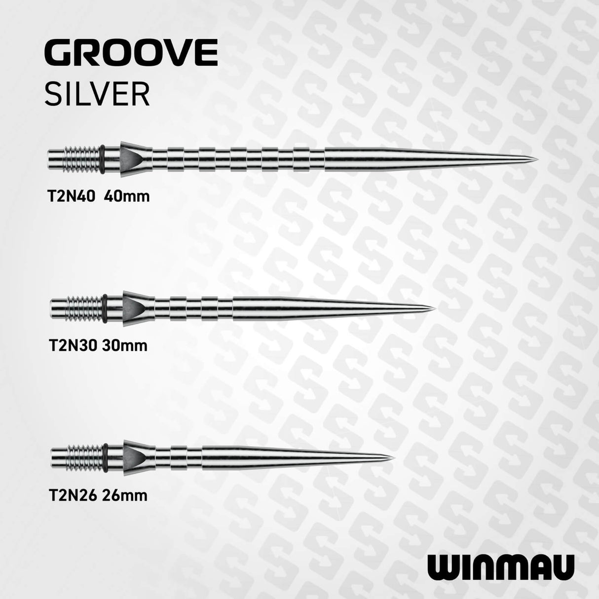 Winmau - Switch Grooved Dart Points - 26mm 30mm 40mm -