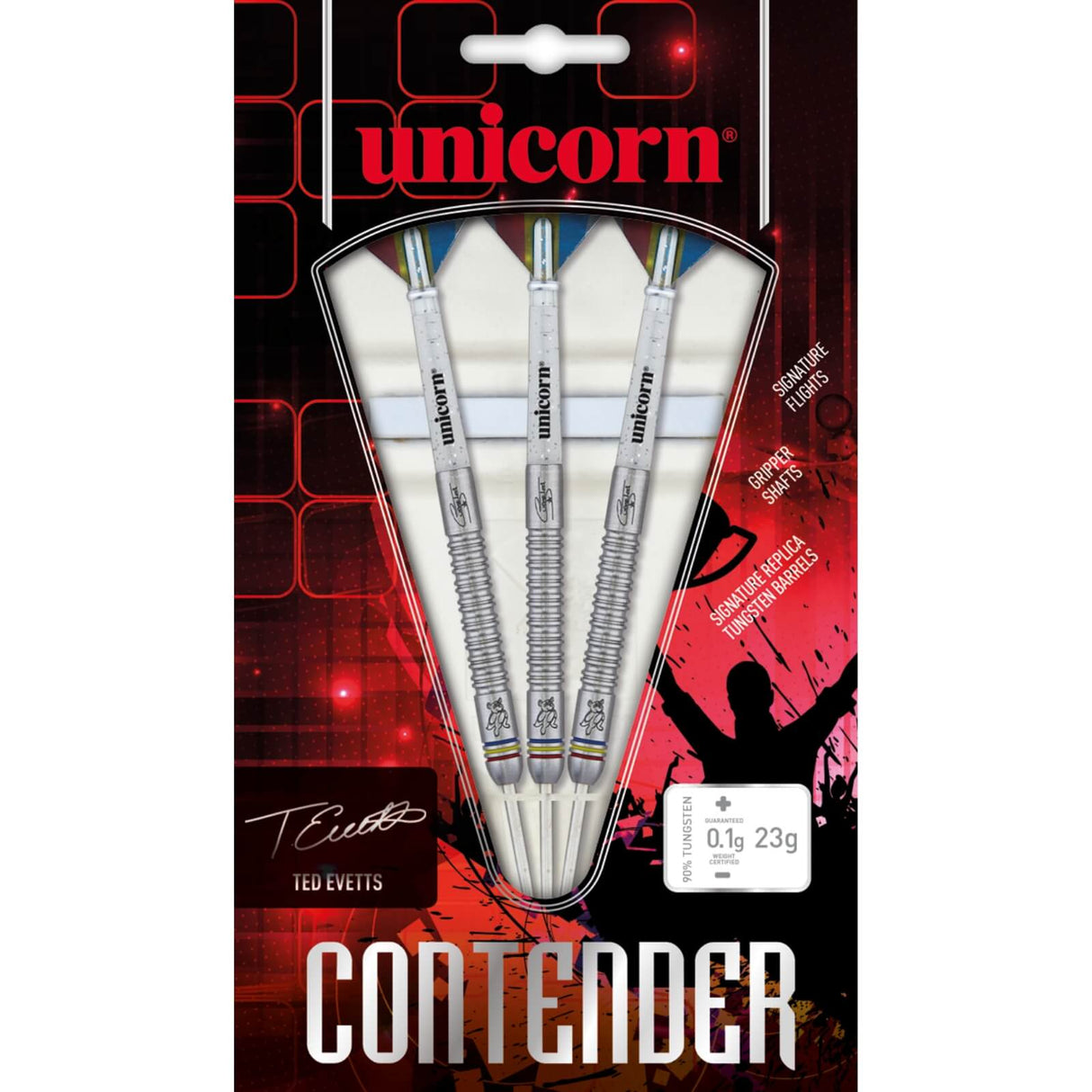 Unicorn - Ted Evetts Phase 2 Darts - 90% Tungsten - 23g -
