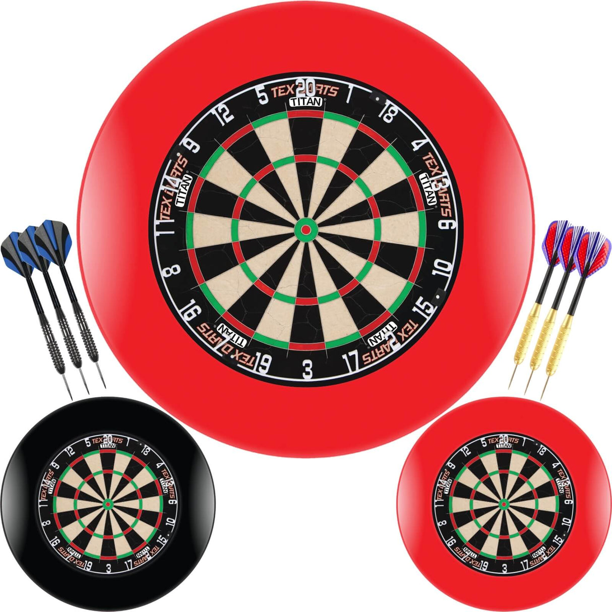 Tex - Titan Dartboard & Surround Ready to Play Bundle -
