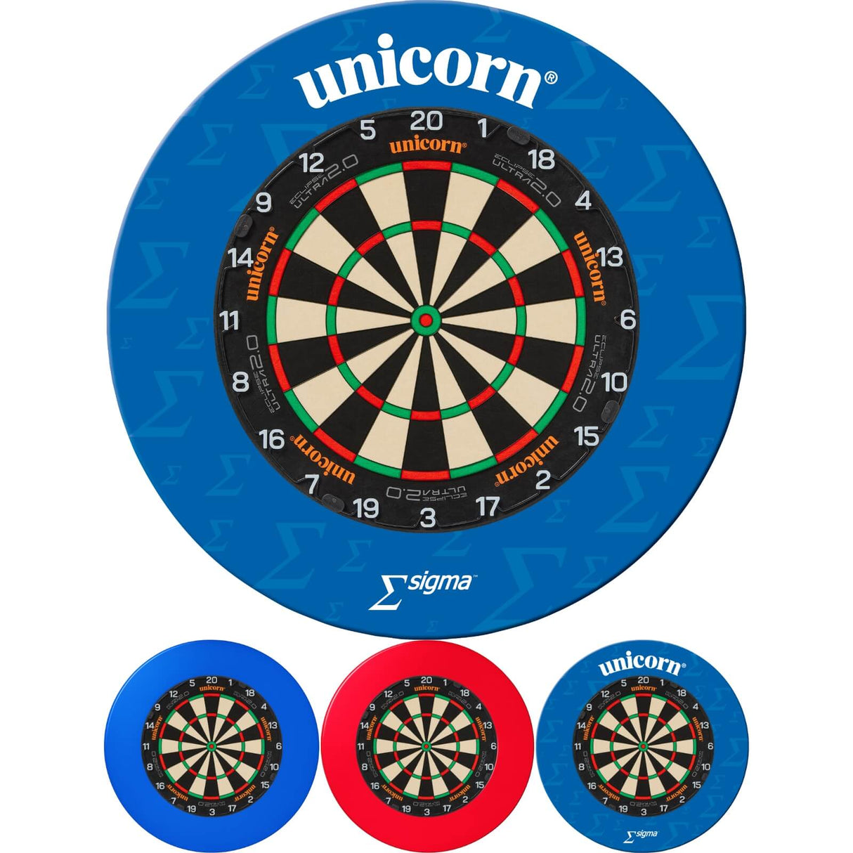 Unicorn - Eclipse Ultra 2.0 Dartboard & Surround Bundle -