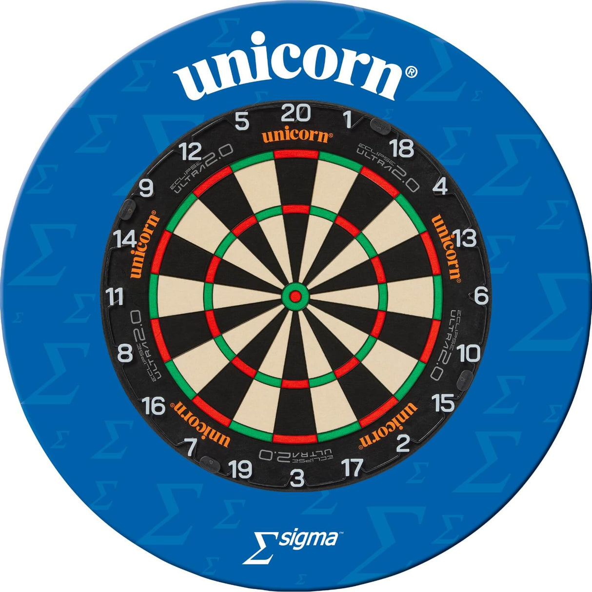 Unicorn - Eclipse Ultra 2.0 Dartboard & Surround Bundle - Sigma