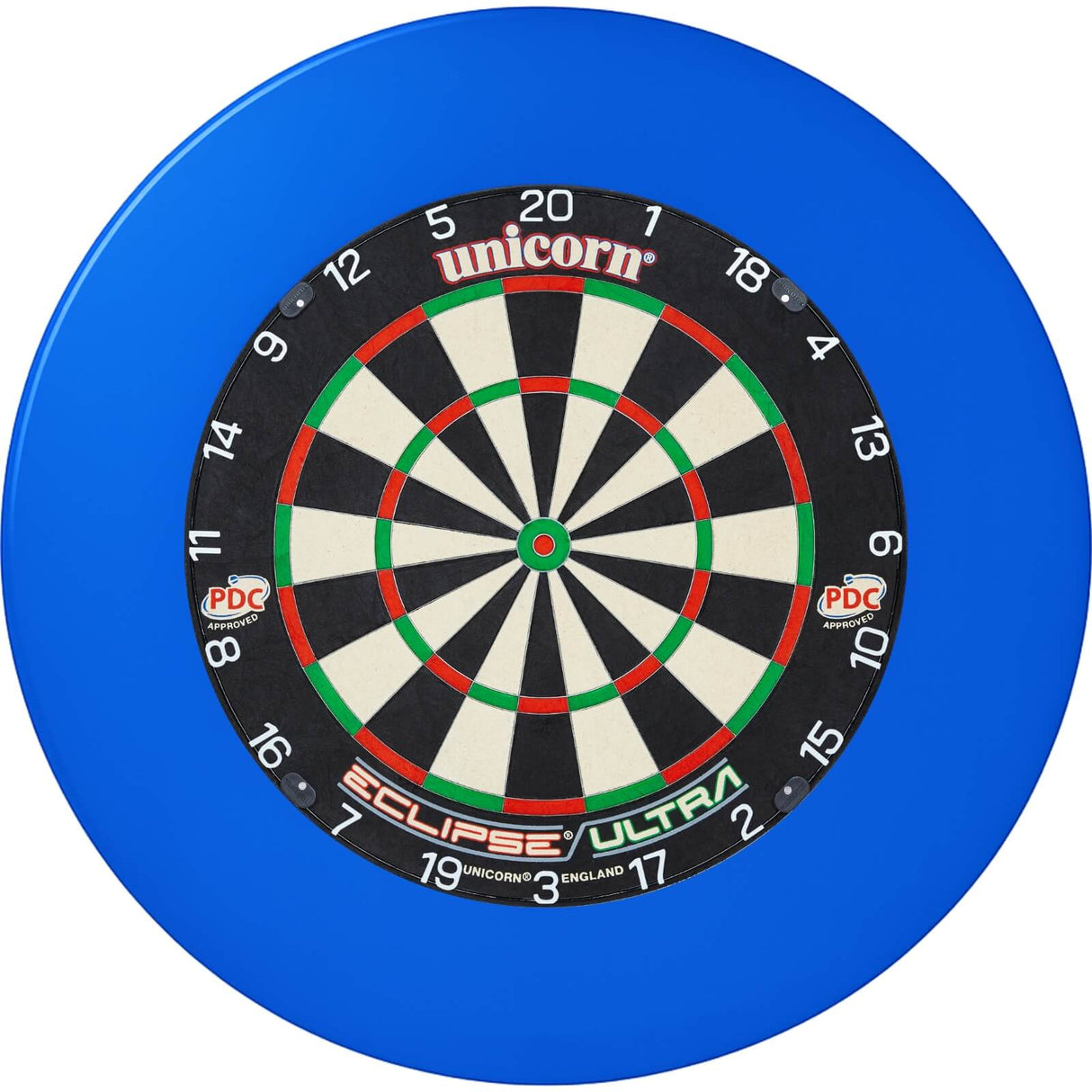Unicorn - Eclipse Ultra Dartboard & Surround Bundle - Blue