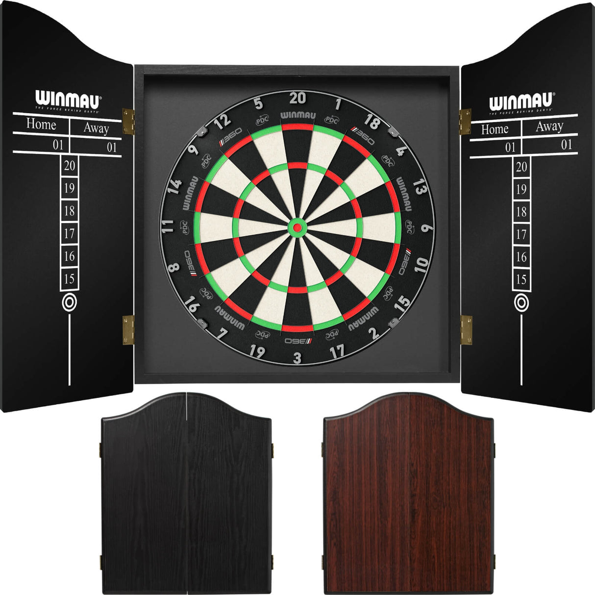 Winmau - Blade 360 Triple Core Dartboard & Cabinet Bundle -