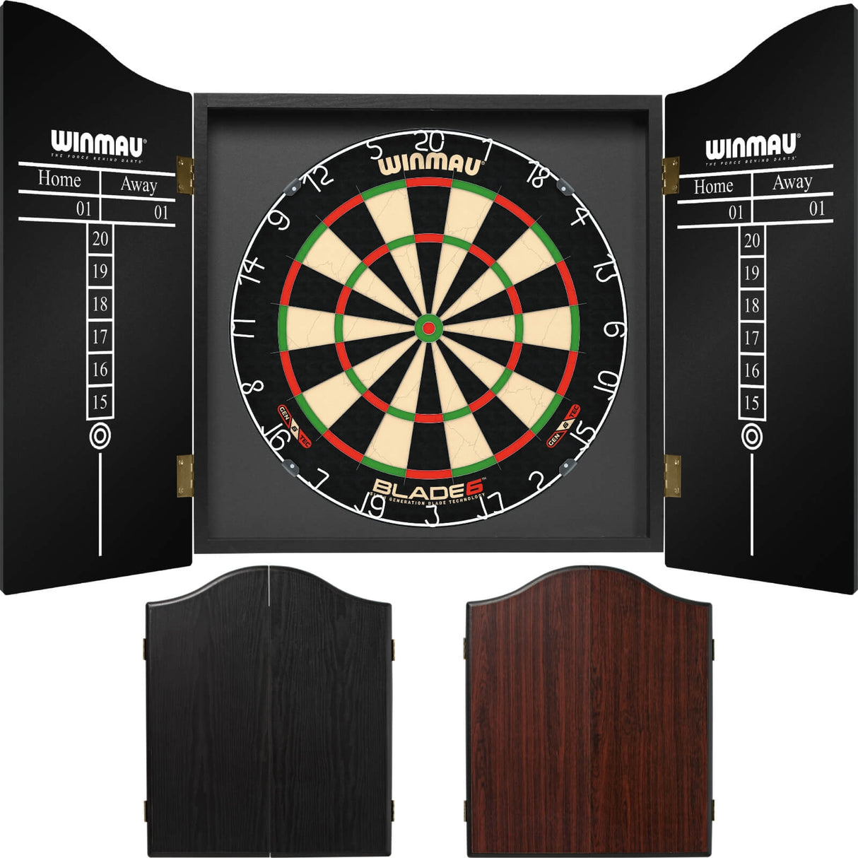 Winmau - Blade 6 Dartboard & Cabinet Bundle -