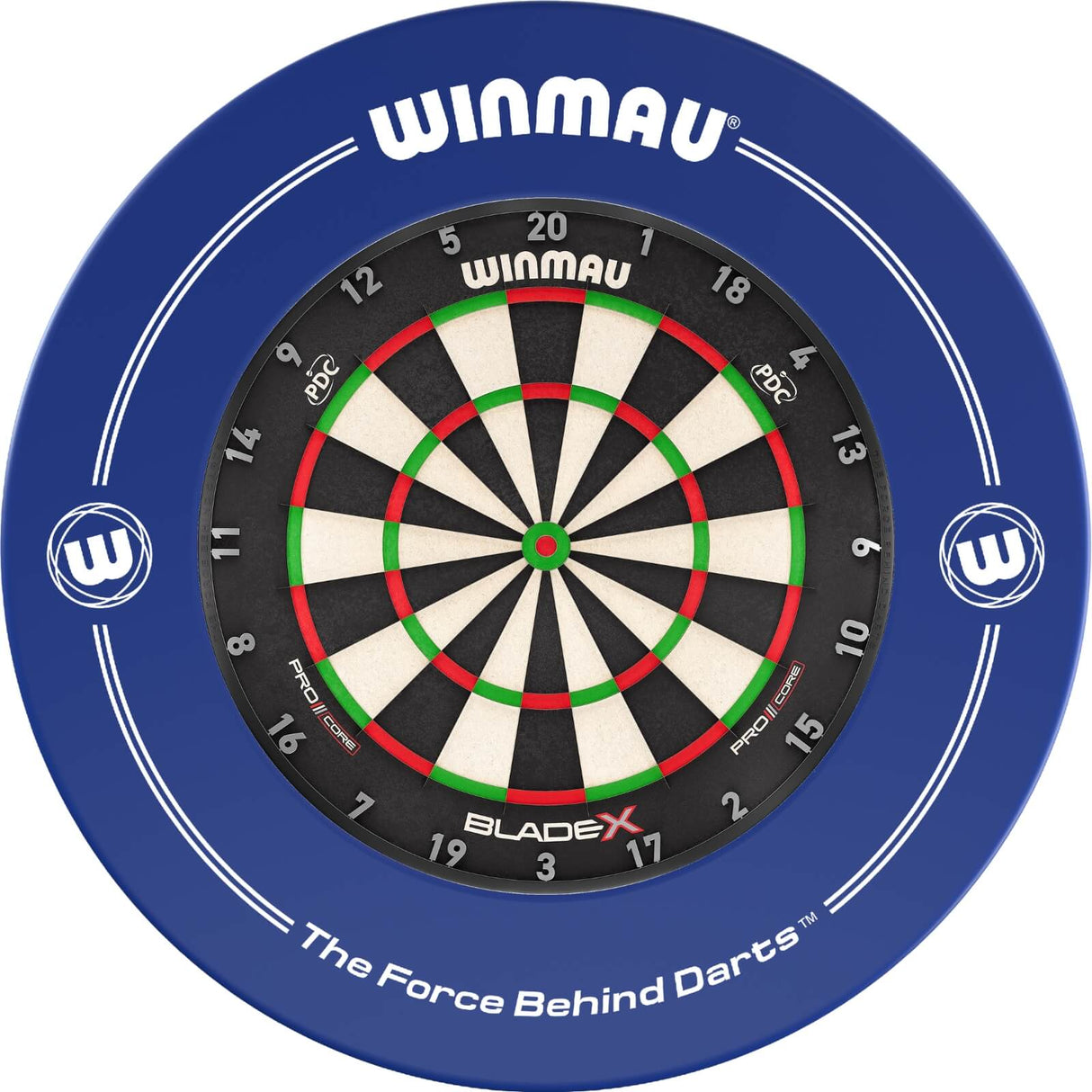 Winmau - Blade X Dartboard & Surround Bundle - Blue