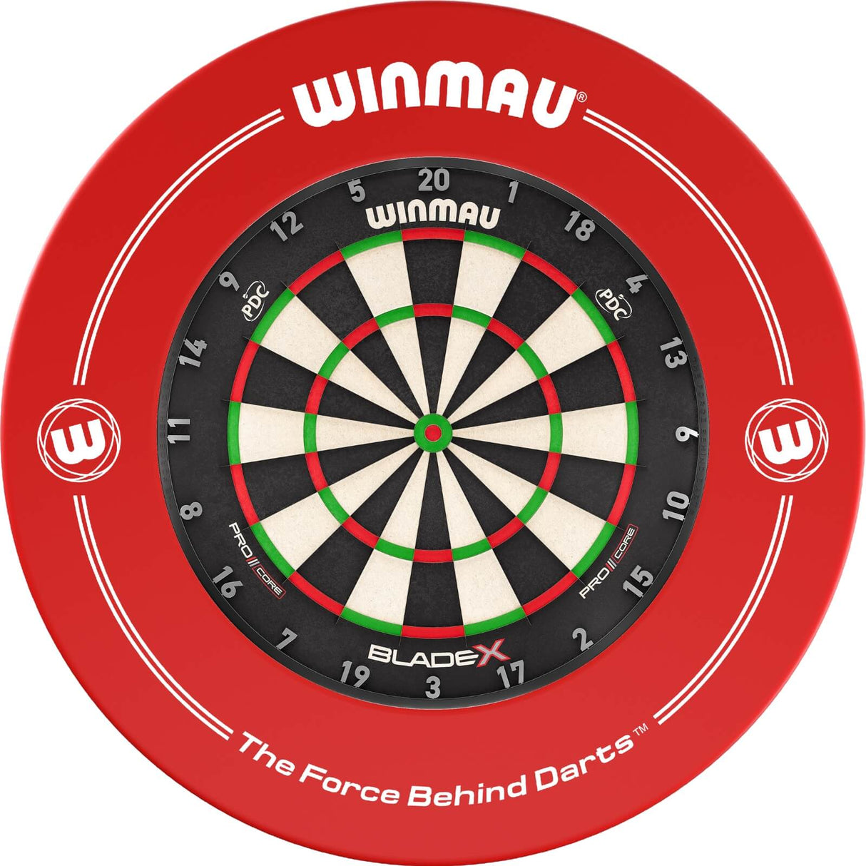 Winmau - Blade X Dartboard & Surround Bundle - Red