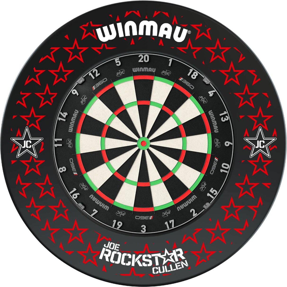 Winmau - Blade 360 Triple Core Dartboard & Joe Cullen Surround Bundle -
