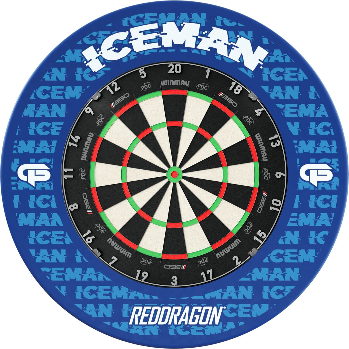 Winmau - Blade 360 Triple Core Dartboard & Player Edition Surround Bundle - Gerwyn Price
