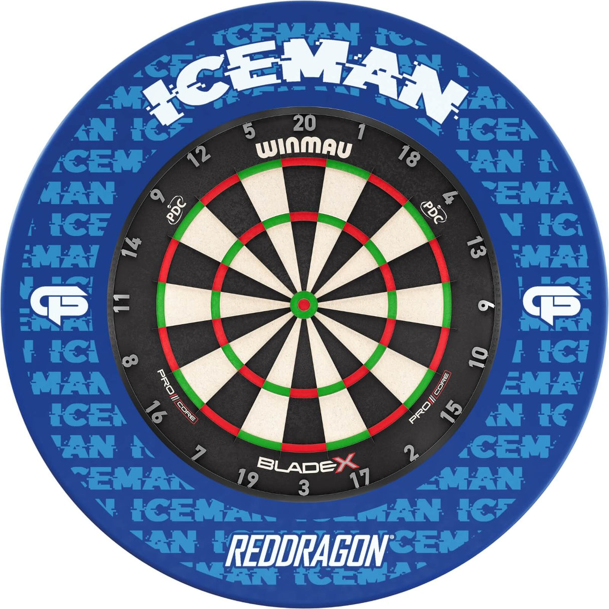 Winmau - Blade X Dartboard & Player Edition Surround Bundle - Gerwyn Price