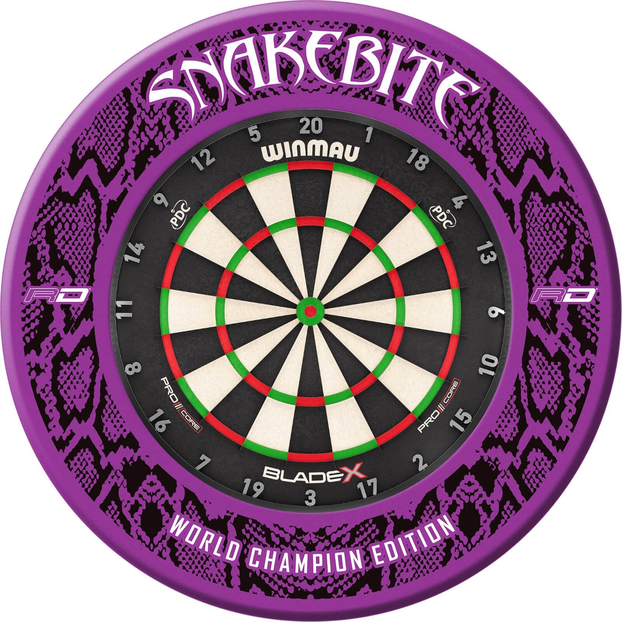 Winmau - Blade X Dartboard & Player Edition Surround Bundle - Peter Wright