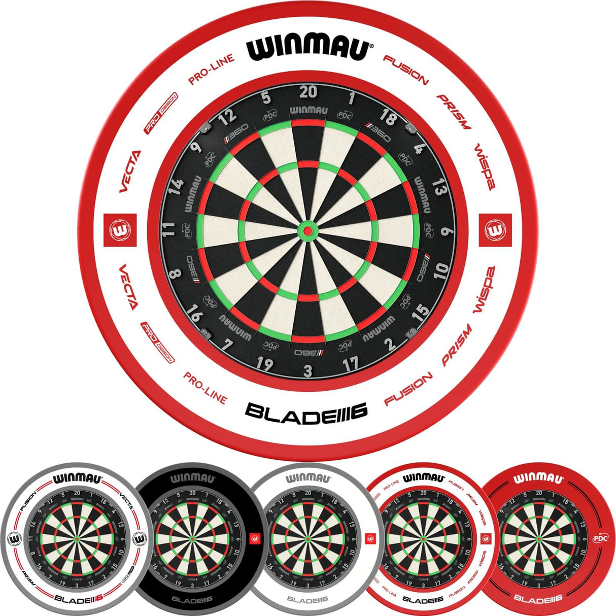 Winmau - Blade 360 Triple Core Dartboard & Surround Bundle -
