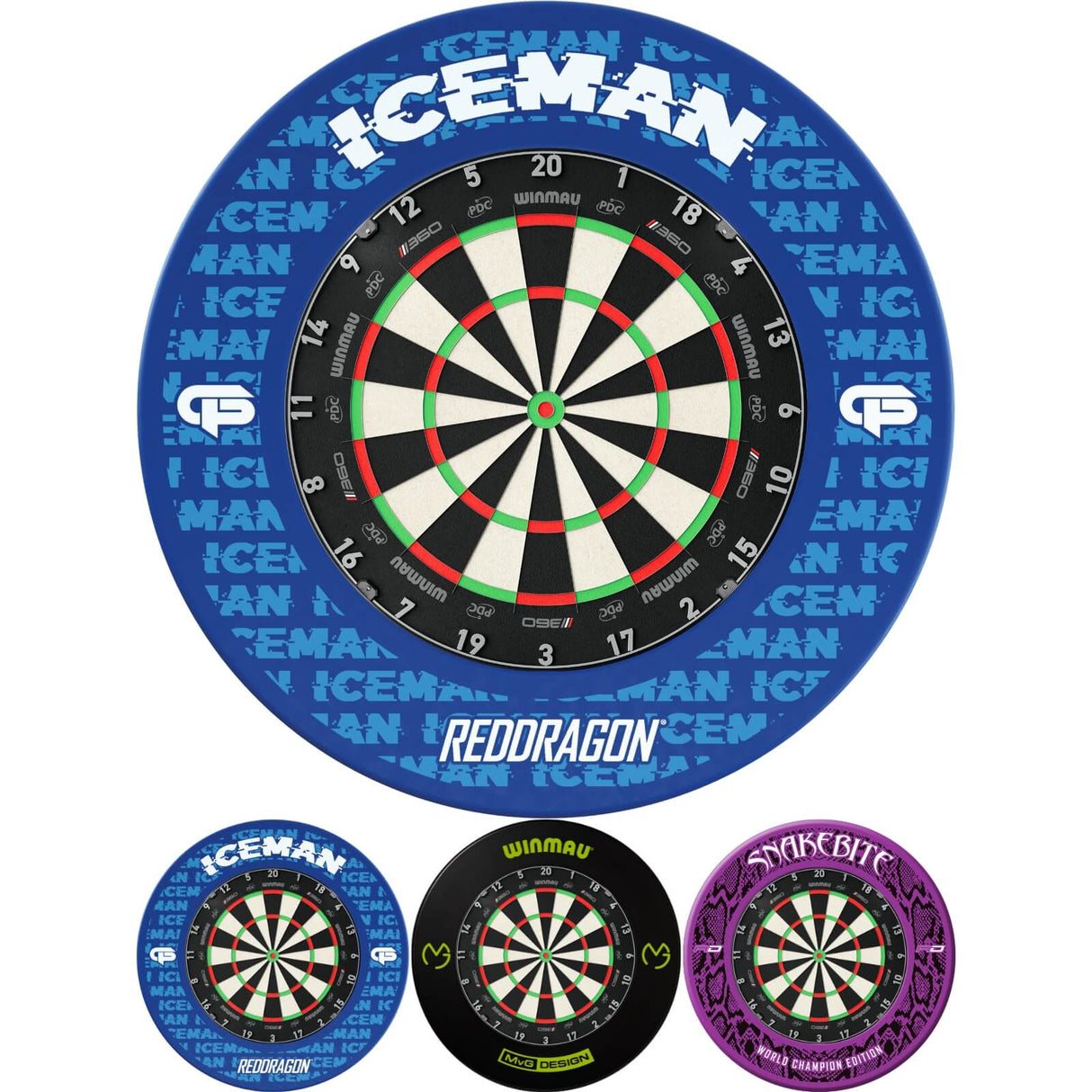 Winmau - Blade 360 Triple Core Dartboard & Player Edition Surround Bundle -