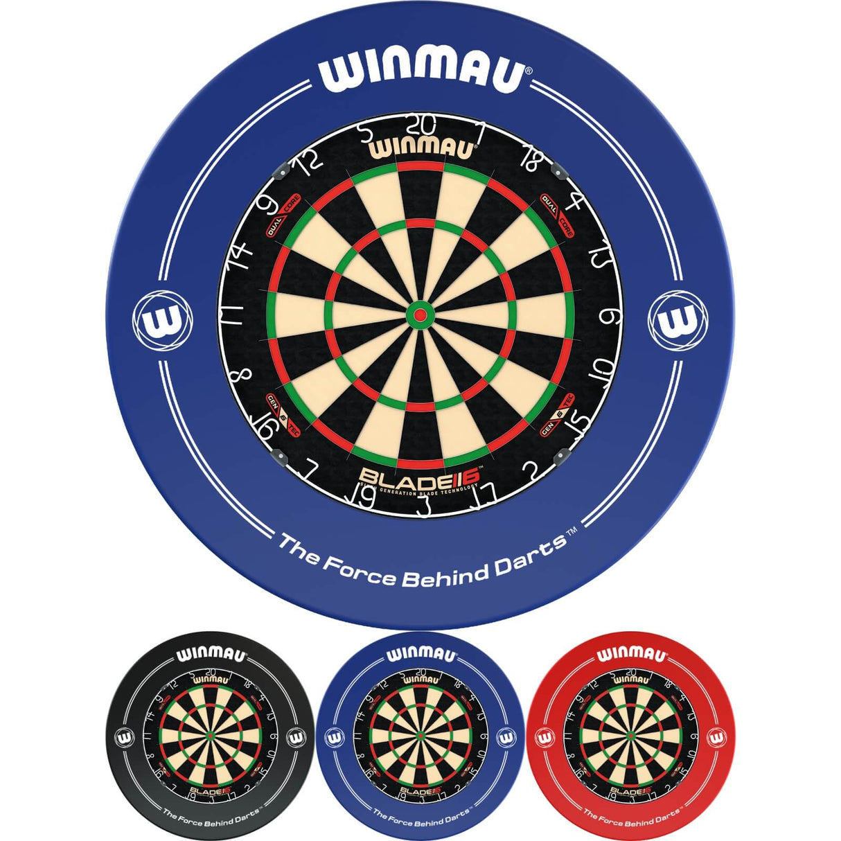 Winmau - Blade 6 Dual Core Dartboard & Surround Bundle -