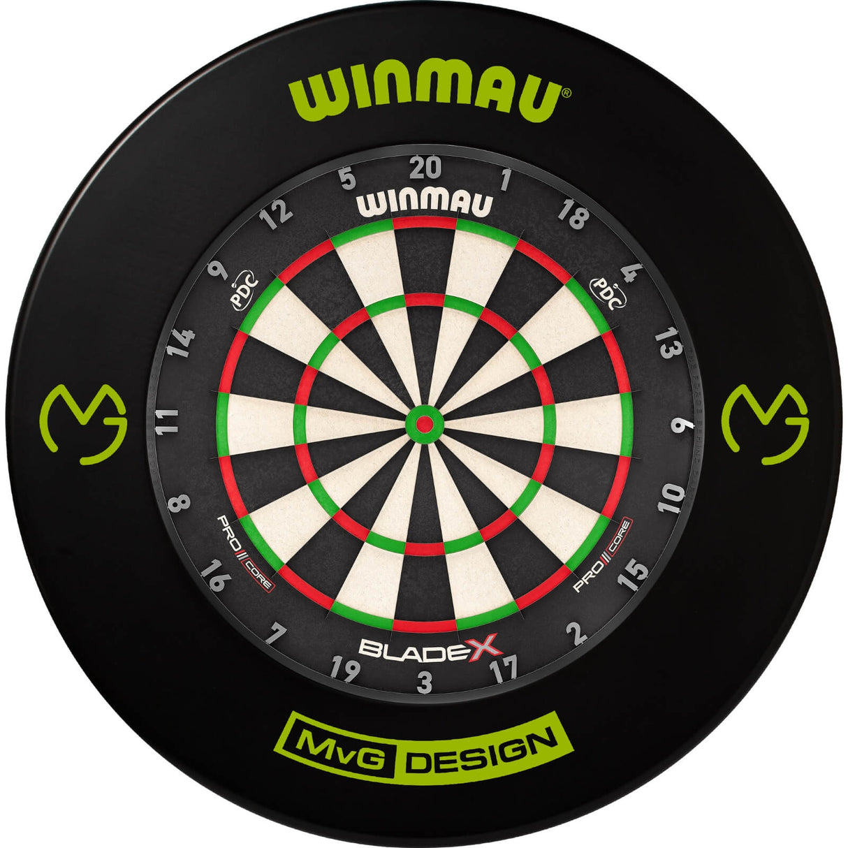 Winmau - Blade X Dartboard & Player Edition Surround Bundle - Michael van Gerwen