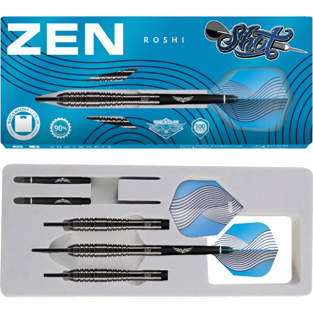 Shot - Zen Roshi Darts - 90% Tungsten - 23g 24g 25g -