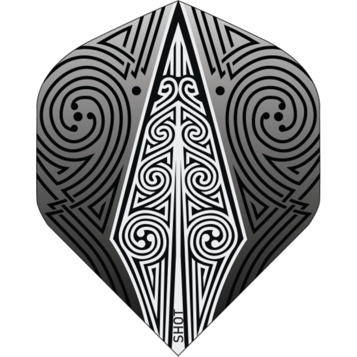 Shot - Big Wing Dart Flights - Odin's Spear Black