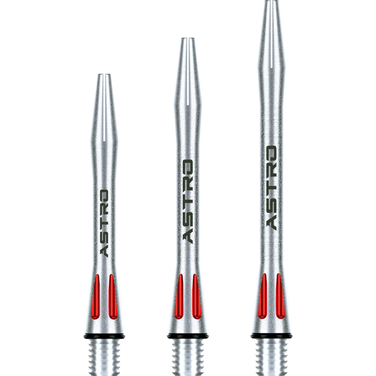 Winmau - Astro - Aluminium Dart Shafts - Short (35mm) / Red