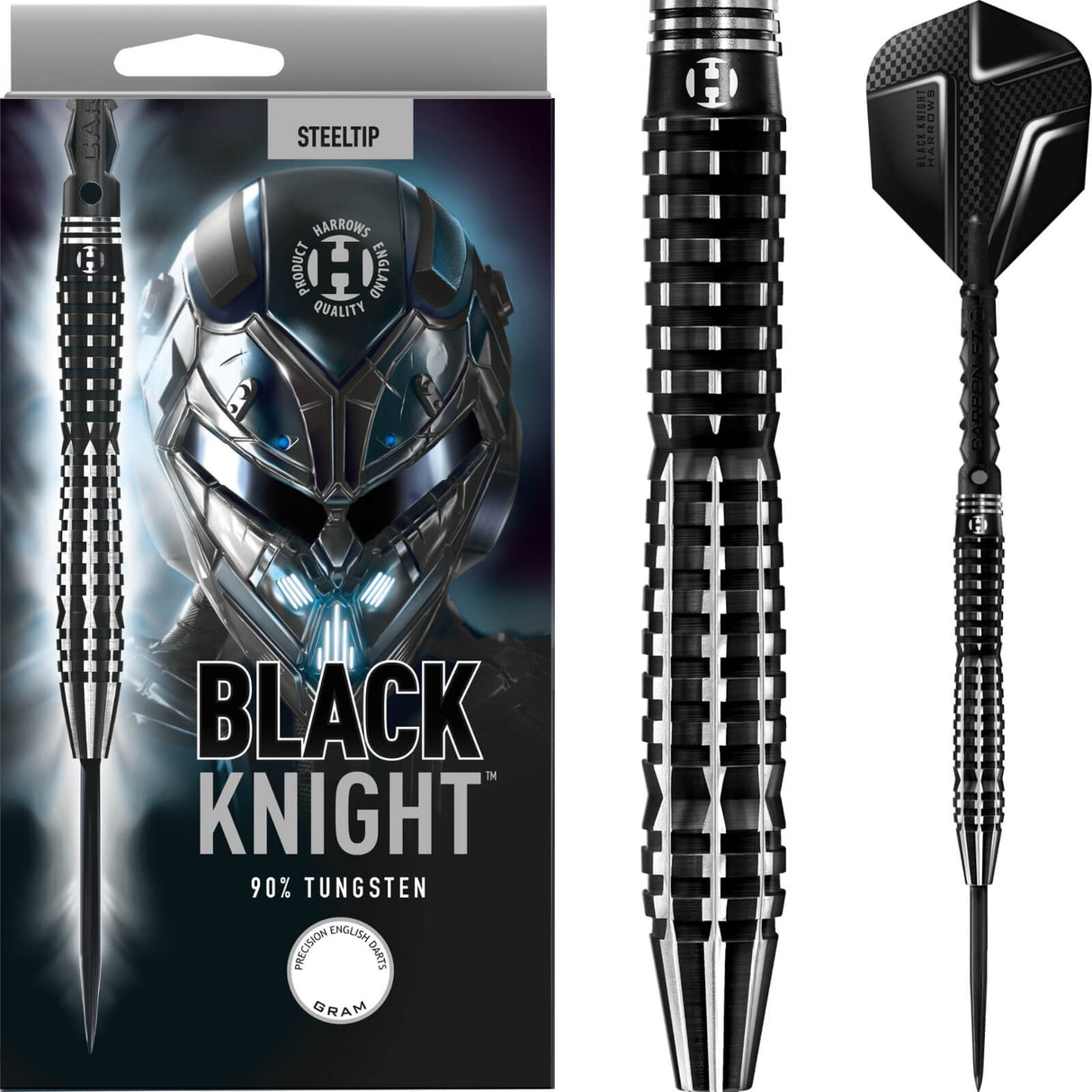 Harrows - Black Knight Darts - 90% Tungsten - 21g 22g 23g 24g 25g 26g -