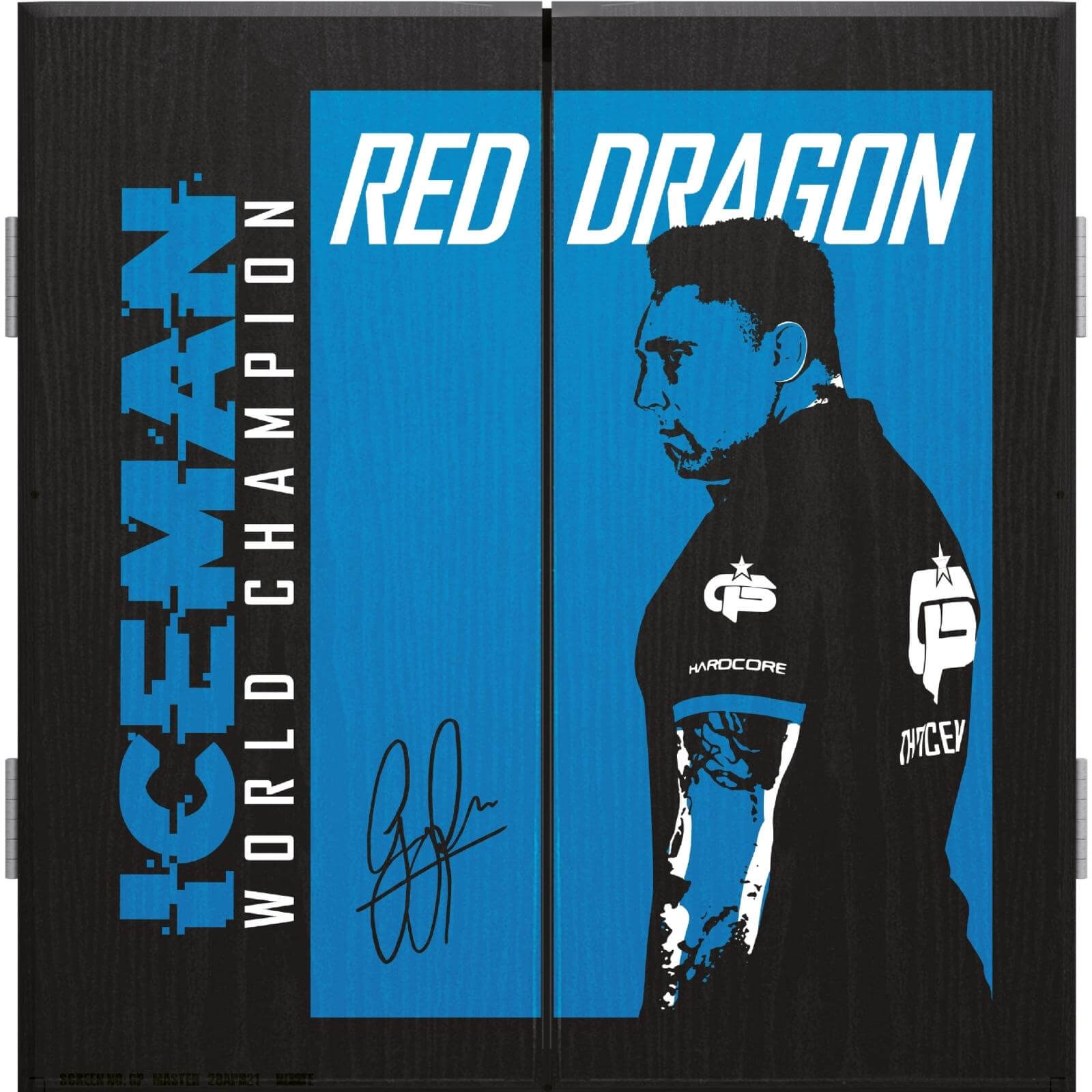 Dartboard Accessories - Red Dragon - Gerwyn Price Dartboard Cabinet 