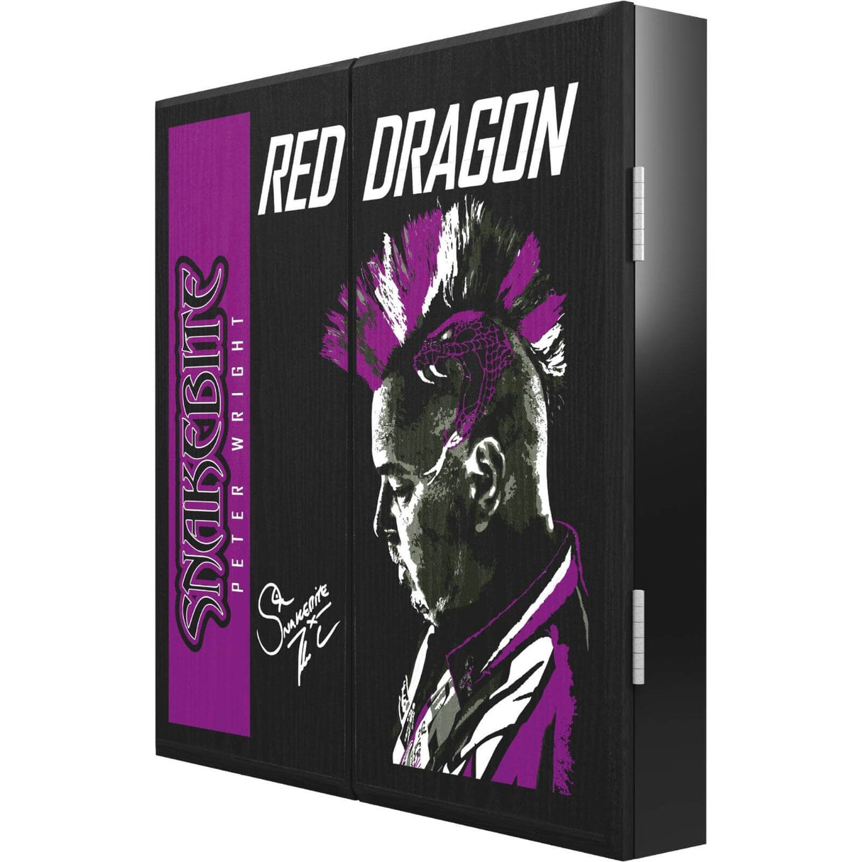 Red Dragon - Peter Wright Dartboard Cabinet -