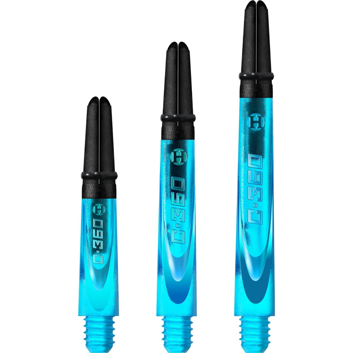 Harrows - Carbon 360 Dart Shafts - Short (35mm) / Aqua