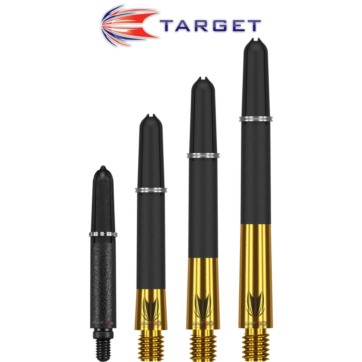 Target - Carbon Ti Pro Gold Hybrid Dart Shafts -