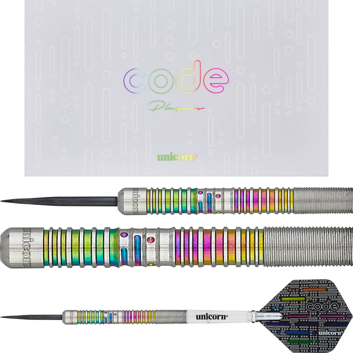 Unicorn - Code James Wade Darts - 90% Tungsten - 20g 22g -