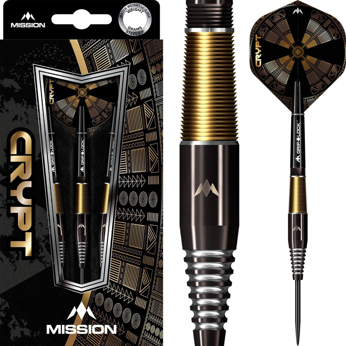 Mission - Crypt M2 Darts - 90% Tungsten - 21g 23g -