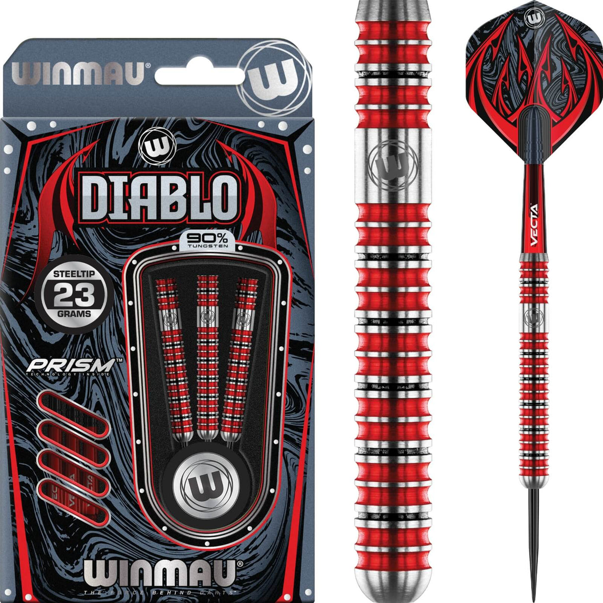 Winmau - Diablo Darts - 90% Tungsten - 22g 23g 24g 25g -
