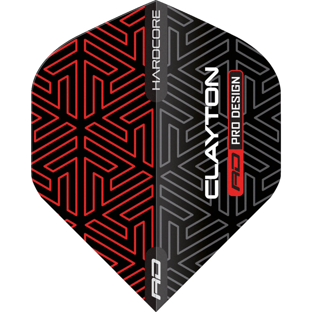 Red Dragon - Jonny Clayton Hardcore - Big Wing Dart Flights - F6820