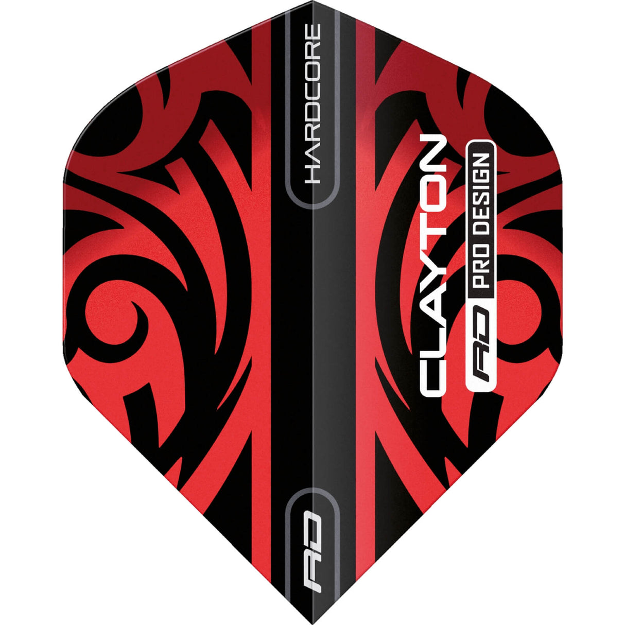 Red Dragon - Jonny Clayton Hardcore - Big Wing Dart Flights - F6839
