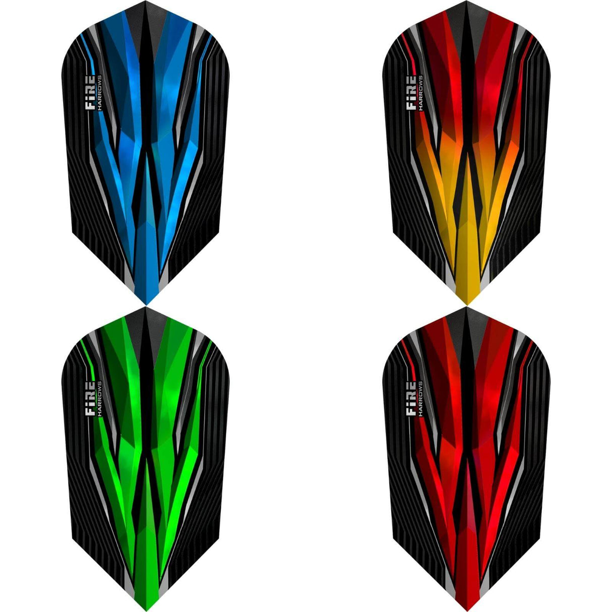 Harrows - Fire - Slim Dart Flights -